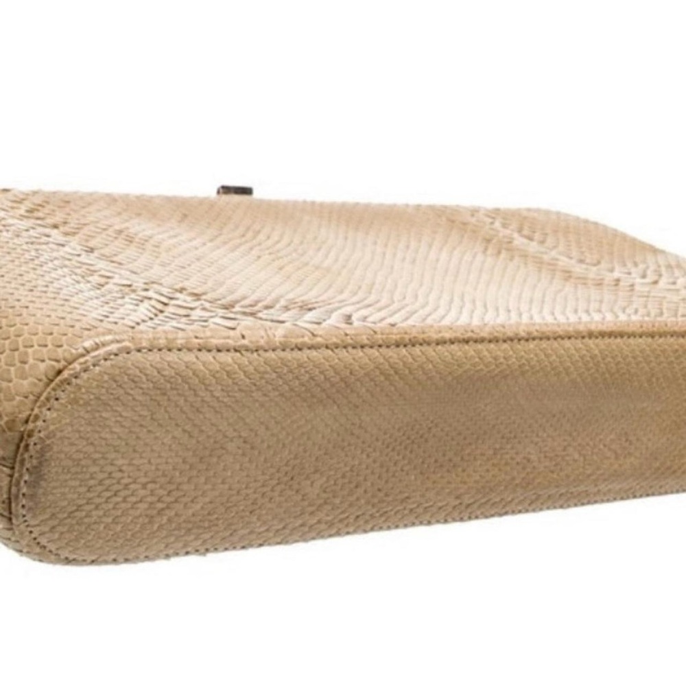 Fendi Vintage beige Python structured Clutch - image 2